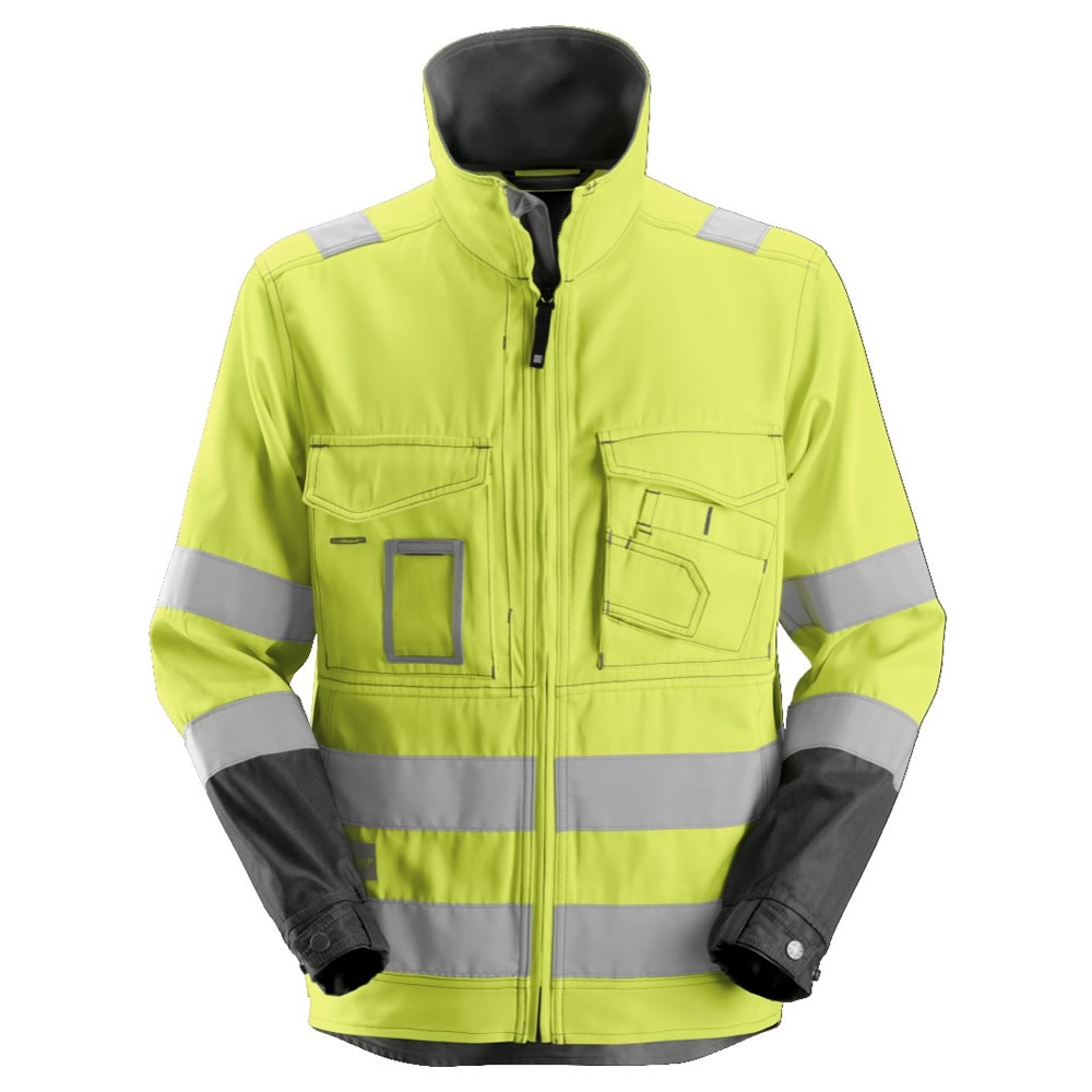 Snickers 1683 High-Vis GORE-TEX Shell Jacket  Class 3 SnickersDirect Yellow